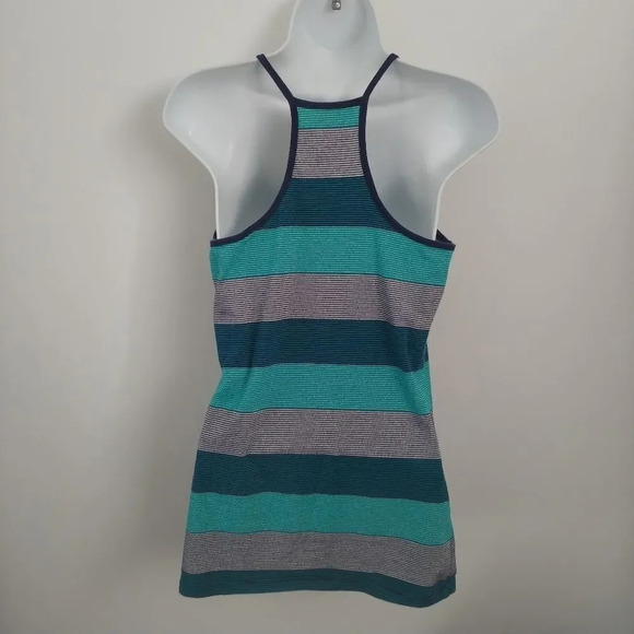 GRG Sports/Activewear Racerback Top  Teal/Silver L - Picture 4 of 6